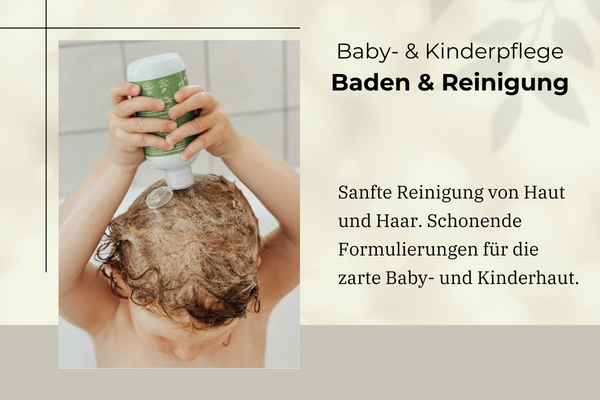 Babybad, Babylotion, Kinderpflege, Kinderreinigung, Babypflege