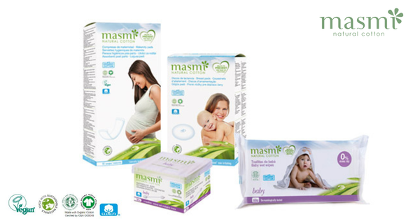Masmi Bio Baumwollprodukte für Mama und Baby