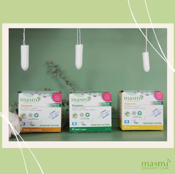 MASMI Natural Cotton -  Bio Tampons - Normal 18 Stk.
