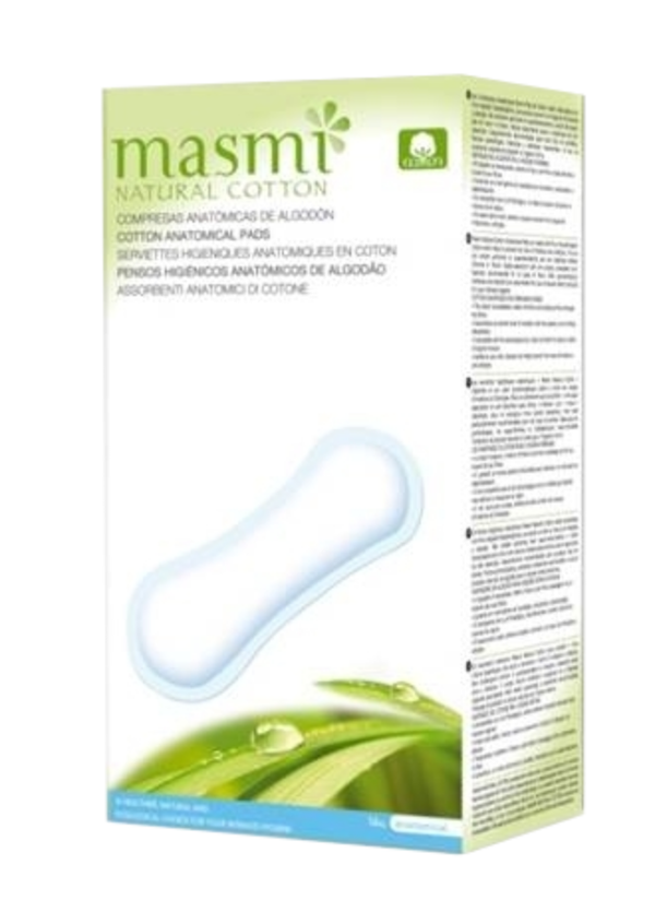 MASMI Natural Cotton -  Anatomische Bio Binden 16Stk.