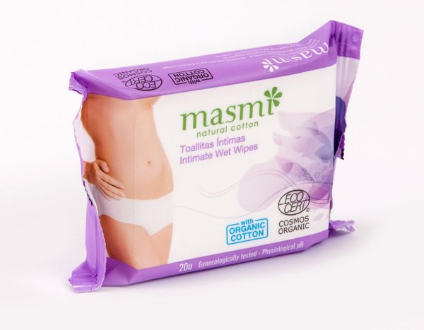 MASMI Natural Cotton - Bio Intimpflegetücher 20 Stk.