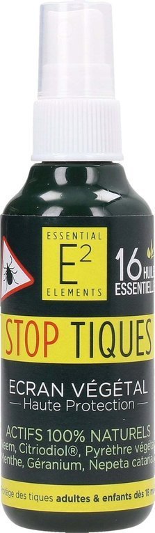 E2 ESSENTIAL ELEMENTS - Zecken Spray mit 16 ätherischen Ölen 75ml