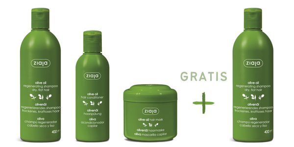 Ziaja Olivenöl Haarpflege-Set mit GRATIS Shampoo