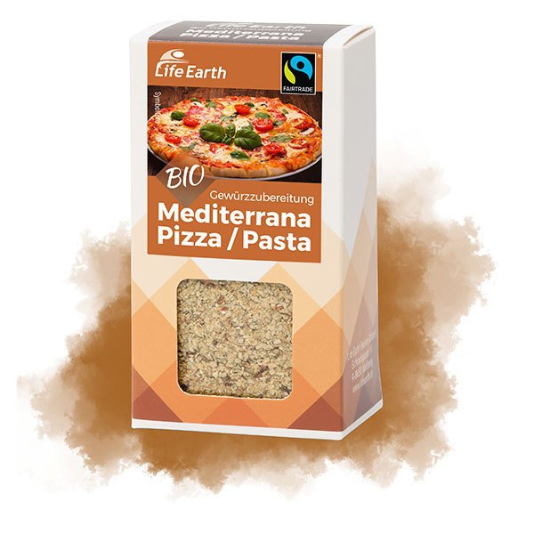 Life Earth Mediterrana Pizza/Pasta – Fairtrade Bio Gewürzmischung 30 g