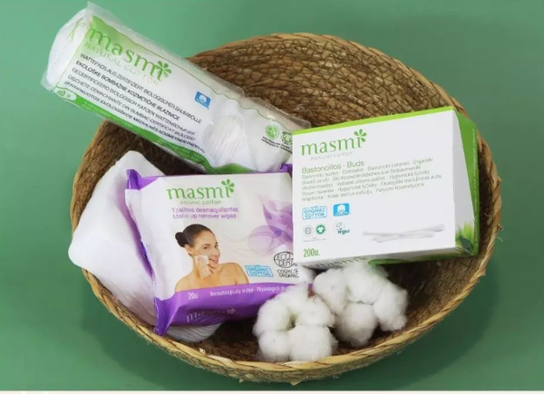 MASMI Natural Cotton - Bio Wattestäbchen 200 Stk.