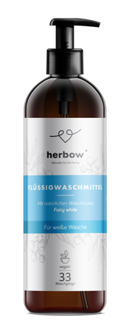 Herbow Flüssiges Waschmittel Fairy white für weiße Wäsche 1L (33 Waschgänge)