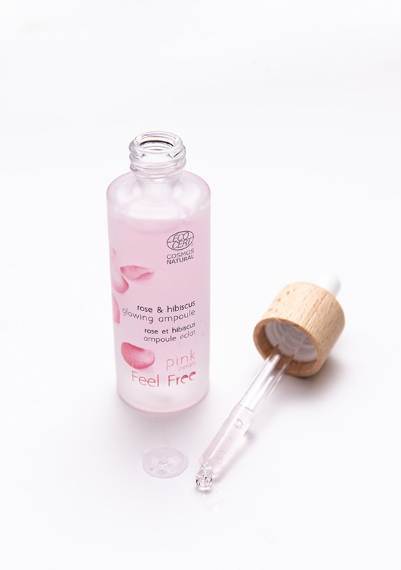 Feel Free Rose & Hibiskus - Serum-Konzentrat "Glowing ampoule" 30 ml