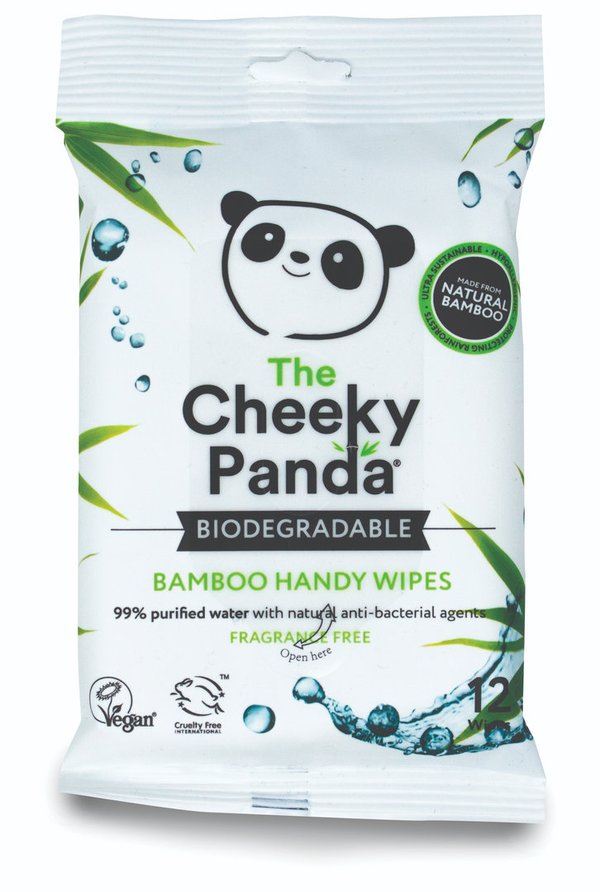Cheeky Panda biologisch abbaubare Handy Feuchttücher 12 Stk.