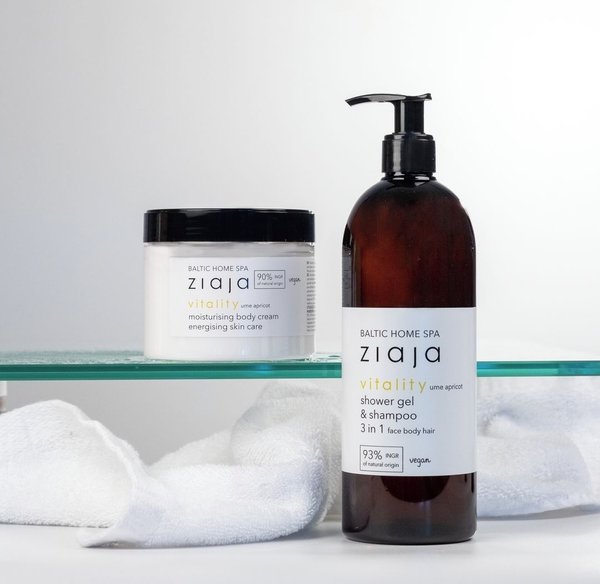 Ziaja Baltic Home Spa VITALITY - Shampoo und Duschgel 3 in 1 500 ml