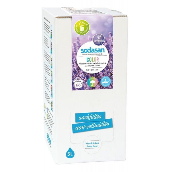 SODASAN - Color Flüssigwaschmittel LAVENDEL 5L BOX