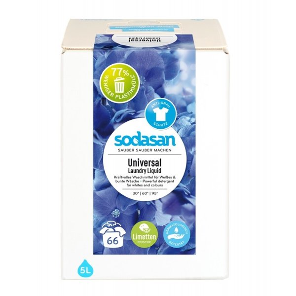 SODASAN - Universal Flüssigwaschmittel LIMETTE 5L BOX