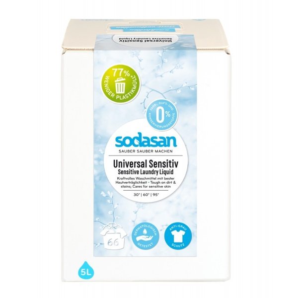 SODASAN - Universal Flüssigwaschmittel SENSITIV 5L BOX