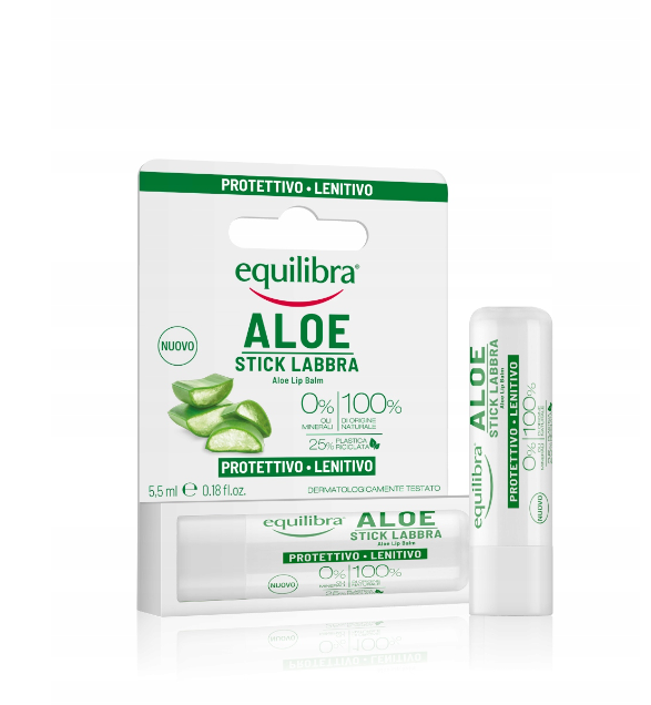 EQUILIBRA ALOE - Schützender Lippenpflegestift mit Vitamin E 5,5ml